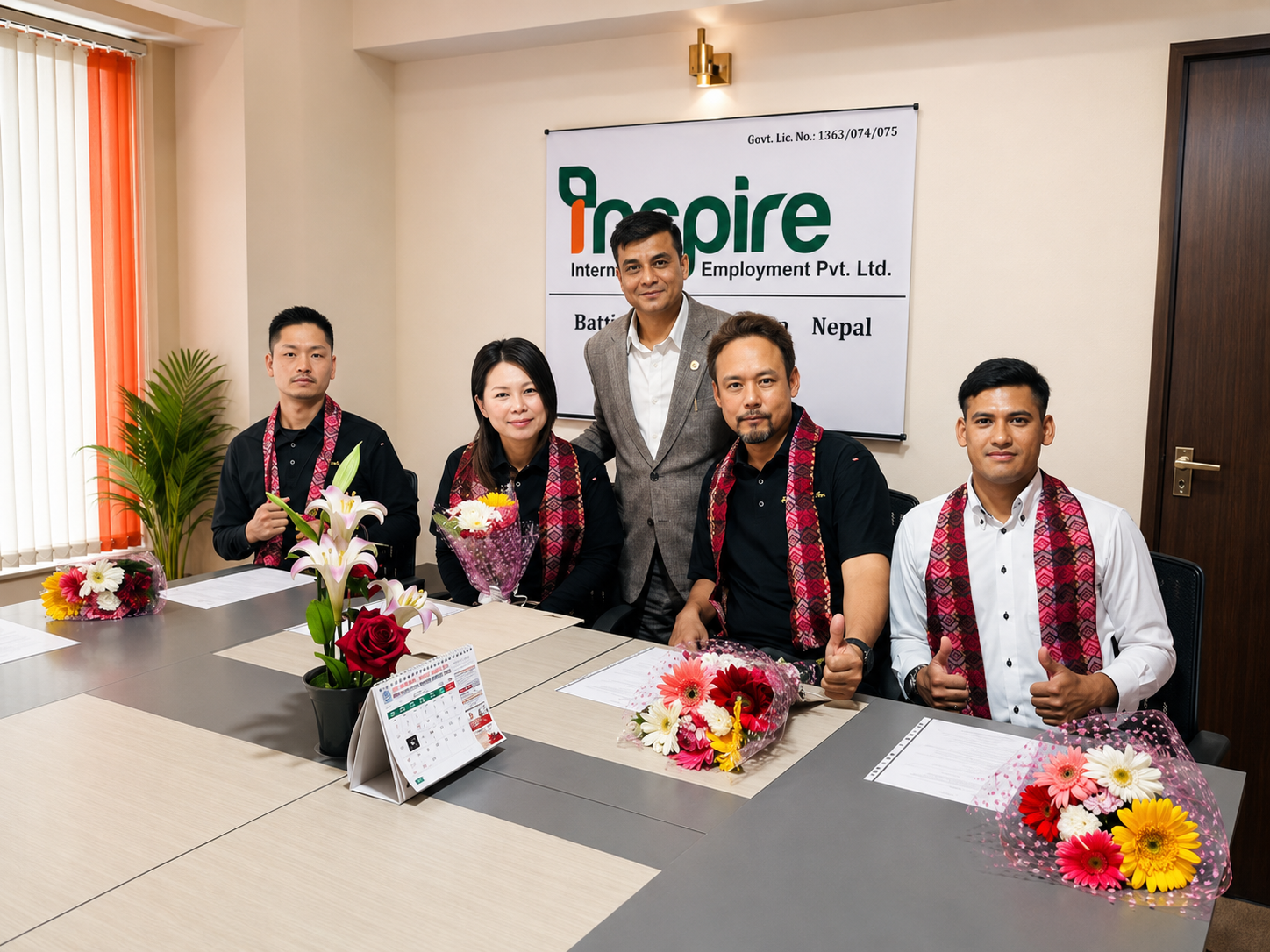 Partnership meeting at Inspire office